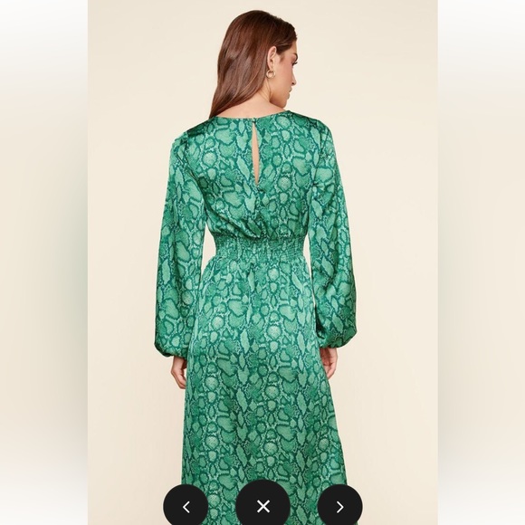 Gwendolyn snake print midi dress. Size small. BNWT. Smoke free. Pet free - Picture 3 of 11